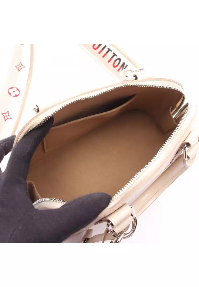 Pre-Loved Louis Vuitton Alma BB Epi Quartz Handbag leather ivory 2WAY