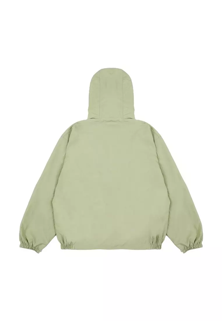 Greenlight Women's Jacket Zipper Hoodie Regular Fit Nylon Crinkle Logo Rin HP-011025