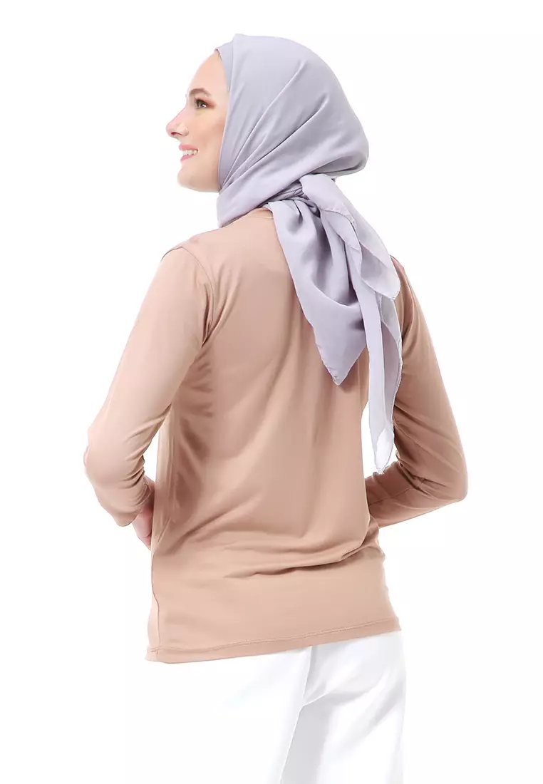 Zlora Manset Atasan Wanita Motif Long Sleeve Reguler Fit - Milo