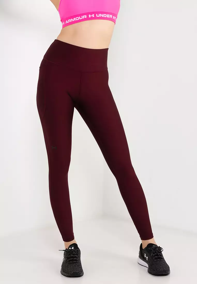 Under armour burgundy on sale leggings