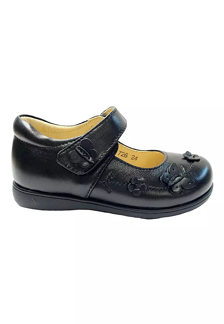 Girls black hot sale school pumps