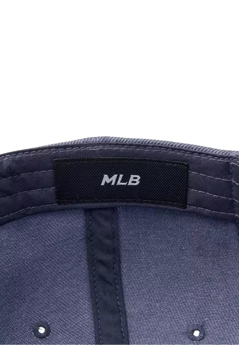 Jual MLB Korea H Fit Pigment Unstructured Ball Cap - LA Navy