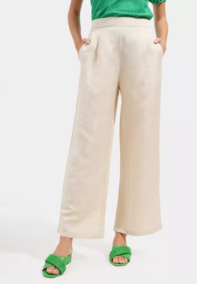Buy ForMe Pleated Full Length Cozy Pants 2024 Online