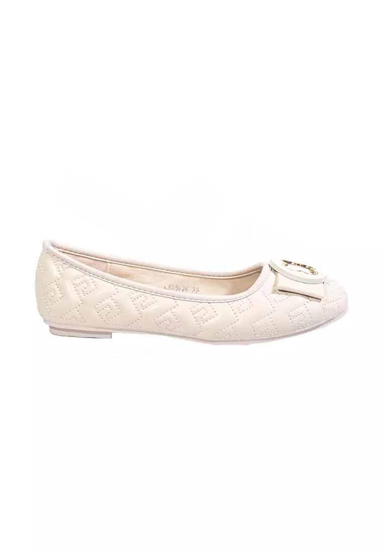 Mario D' boro Runway Women's Ballet Flats LY 26926 Bone C67