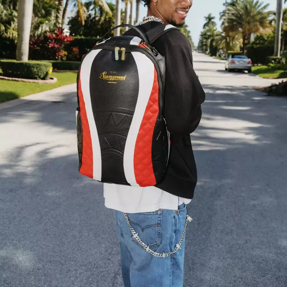 Legacy Racer Backpack White/Red/Black