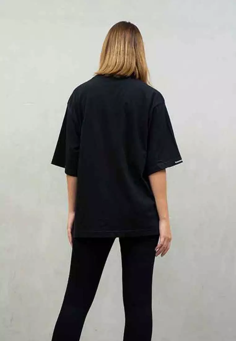 kaos oversized HITAM polos unisex oversize shirt houseofcuff