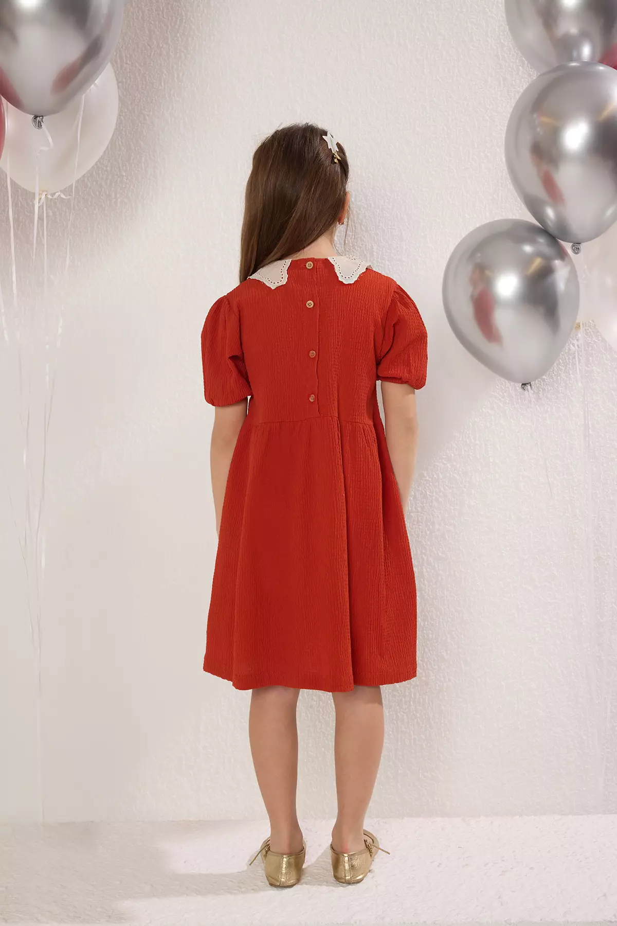 Cotton Baby Collar Dress