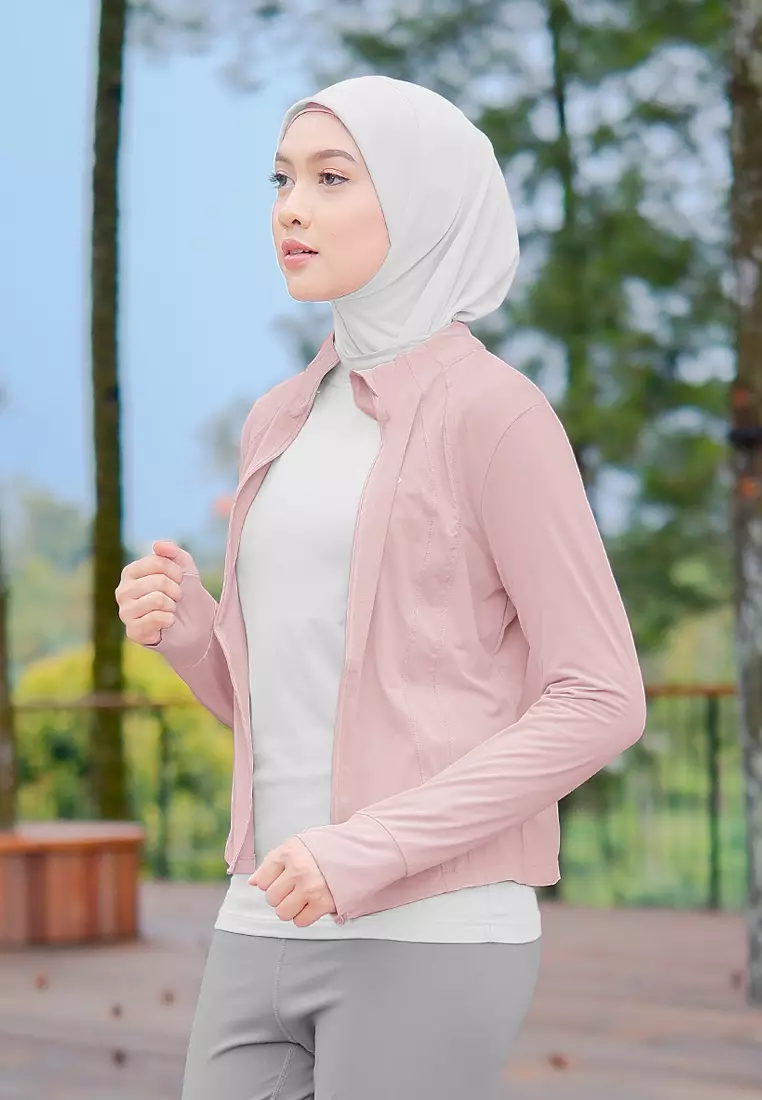 Zelena - Cleo Dryfit Jacket | Jaket Olahraga Wanita Slim Fit - Bright Pink
