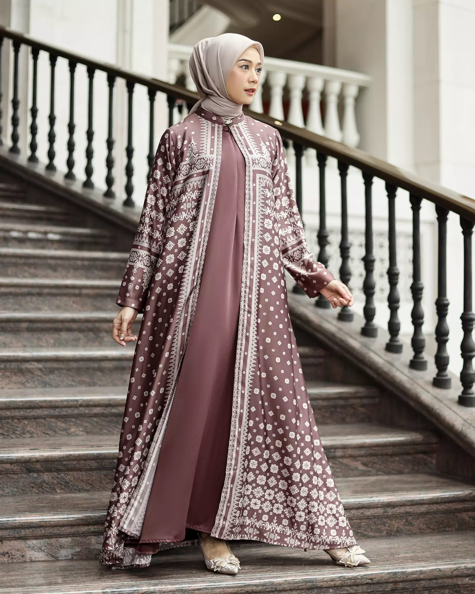 Geulis.id DERSHA SET DRESS - Burgundy