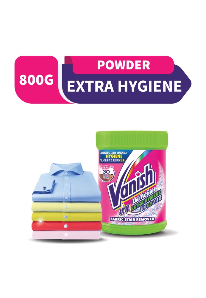 Buy Vanish Vanish Fabric Extra Hygiene Stain Remover Laundry Detergent Powder 800g Online