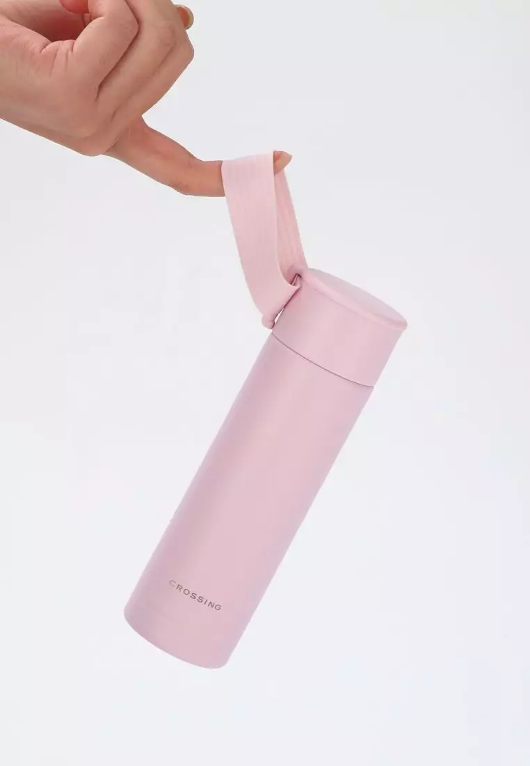 Crossing Compact Slim Insulated S/S Bottle 180ml - Blush Pink
