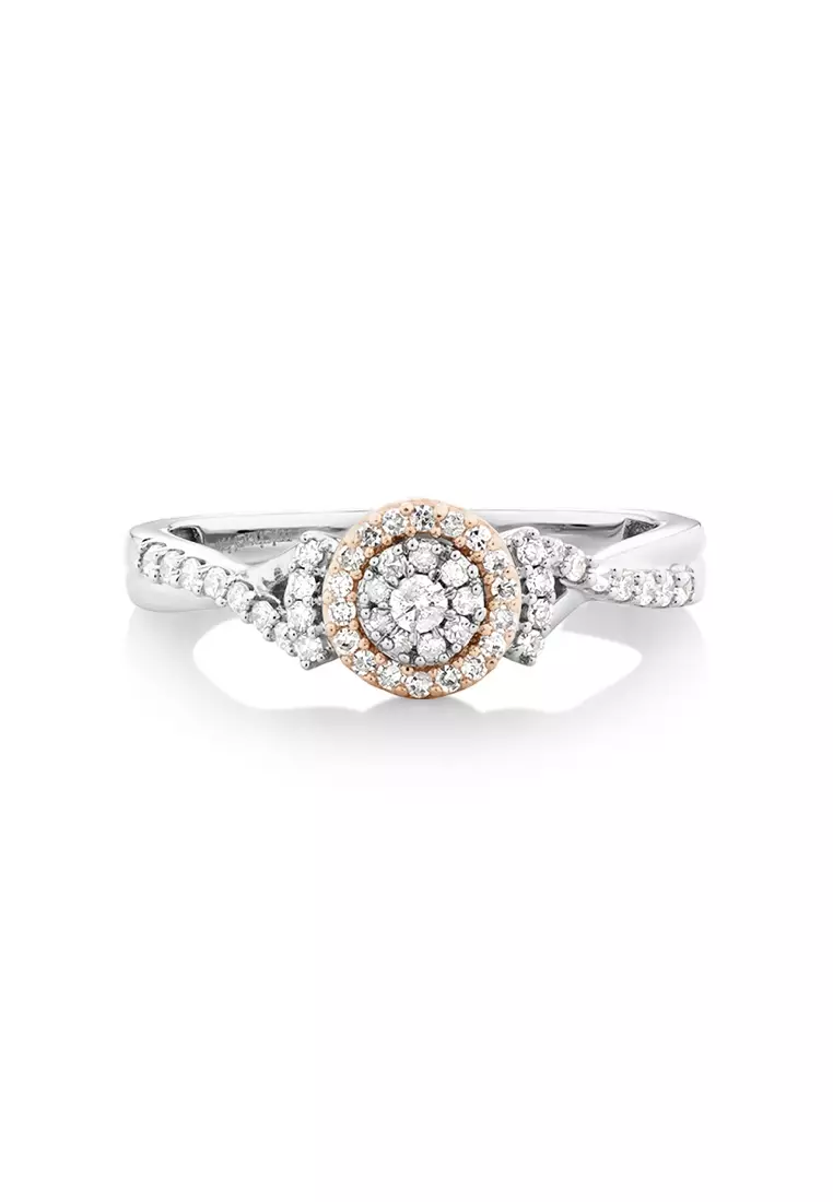 Buy Michael Hill Promise Ring with 1 4 Carat TW of Diamonds in