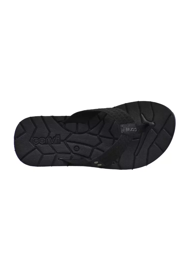 Carvil Sandal Pria Ivander-Me Black