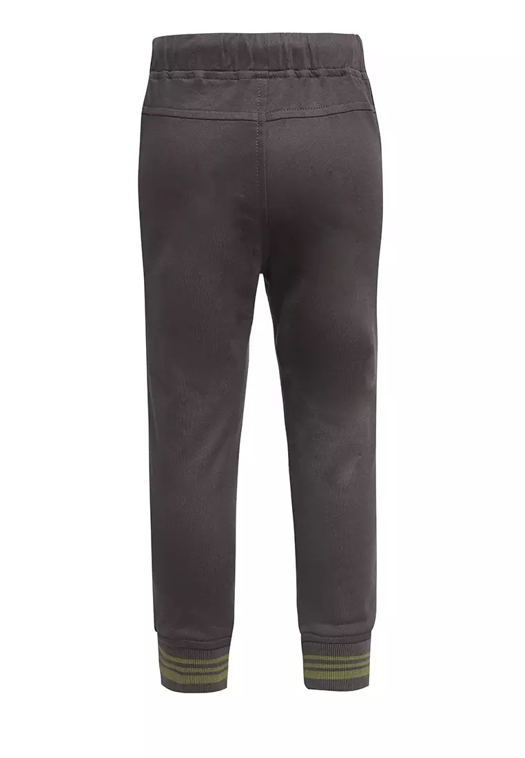 Qna Boy Plookphol Celana Panjang Knitt anak Abu-Abu