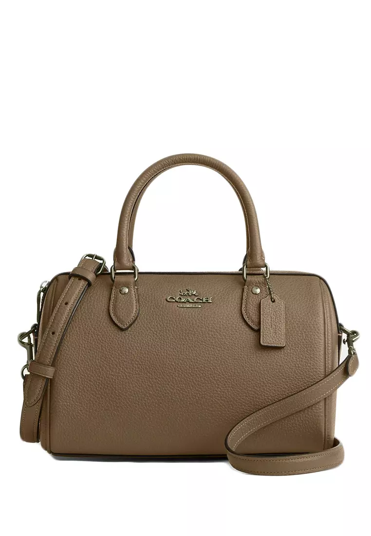 Coach Rowan Satchel Bag Dark Stone 2025 Buy Coach Online