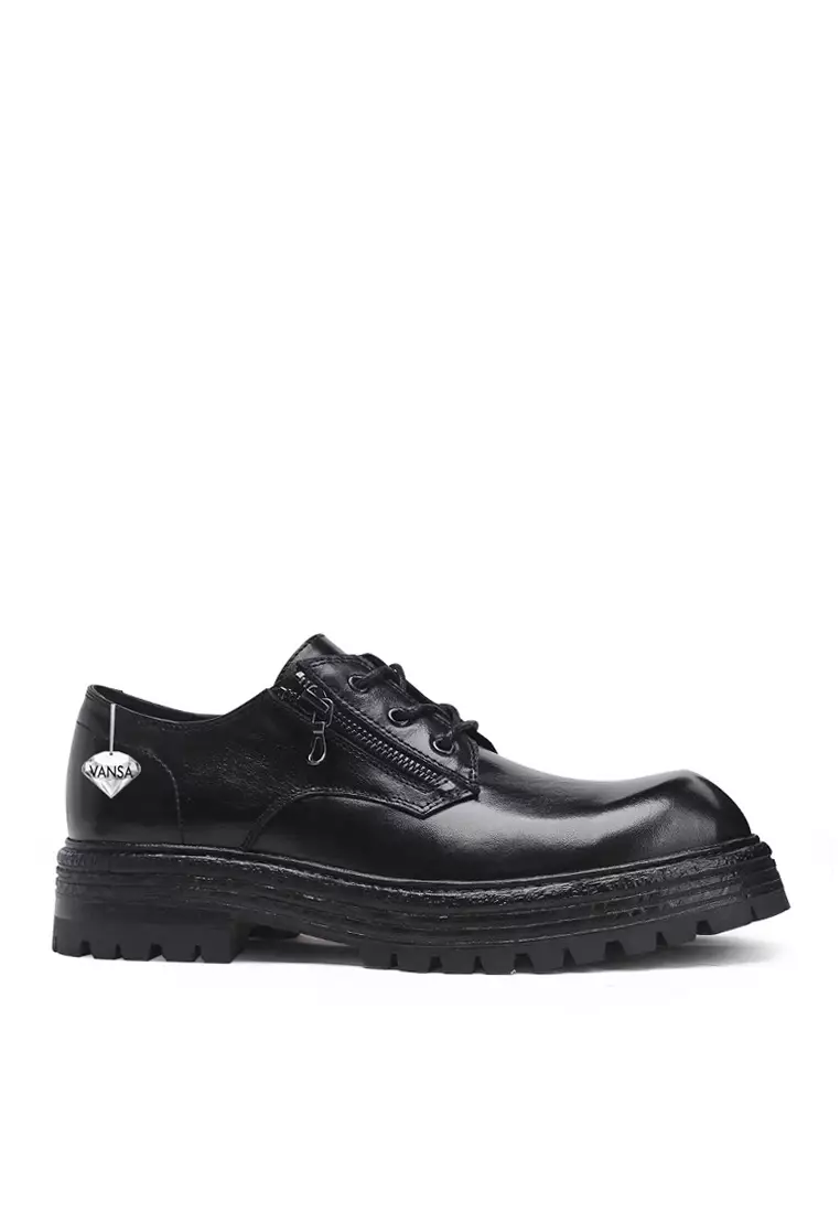 Discount on Twenty Eight Shoes  shoes - SKU: VANSA Top Layer Cowhide Lace Up Business Causal Shoes VSM-F-6227