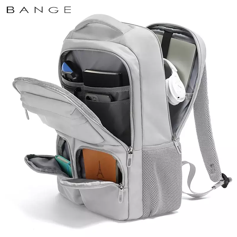 Bange BG1807 Tas Ransel Backpack Laptop Kerja Kuliah sekolah 15.6 Inch - Grey