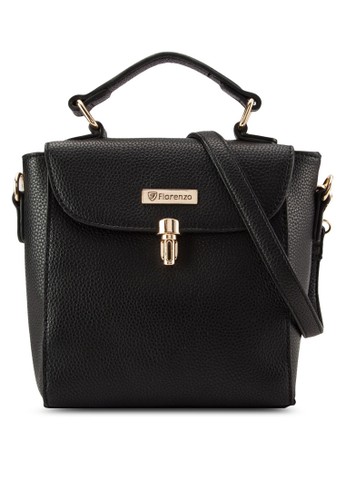 復古esprit 台中風轉鎖翻蓋斜背包, 包, 包