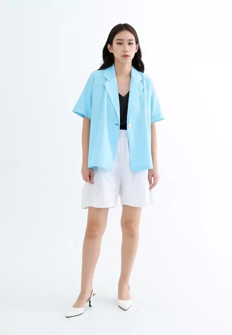 Millle Fleur Everyday Outer Blazer Sky BLue