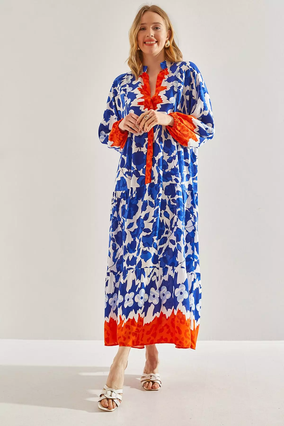 Women's Multi Patterned Viscose Dress 60171051