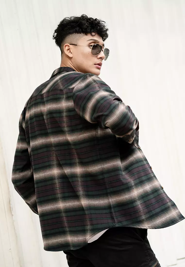 OXCON VETERANO Shadow Flannel Extra Comfort Shadow Brown