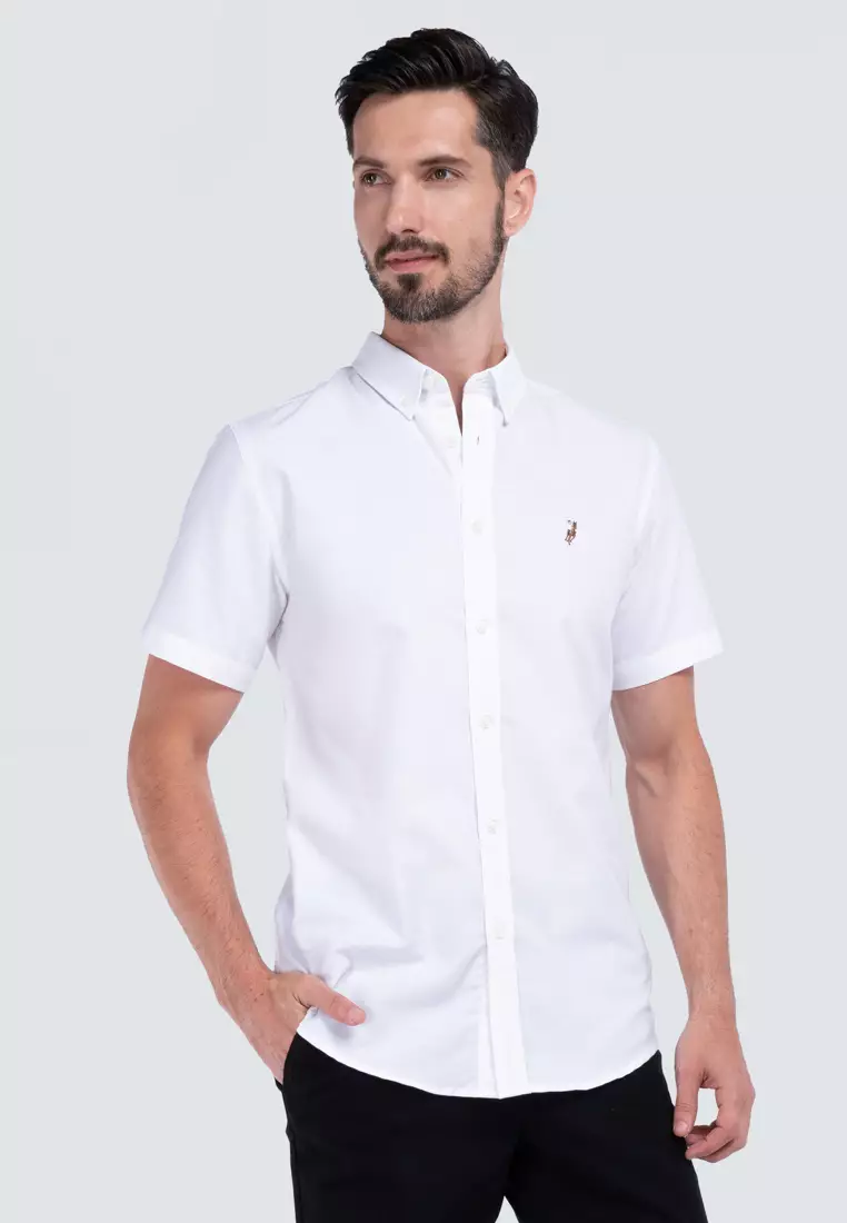 Buy POLO HAUS Polo Haus - Men'Cotton Plain Regular Fit Short