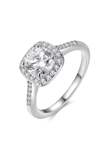 Jual Tiaria Tiaria Ring Aksesoris Cincin Lapis Emas Putih Akr002 C 7 G30 Original Zalora Indonesia