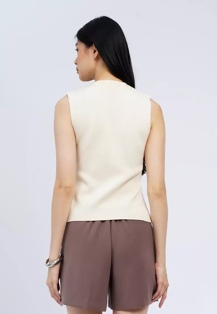 Slim Fit V-Neck Knit Vest
