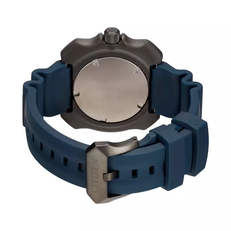 Jam Tangan Pria Citizen Promaster BN0227-09L Scuba Whale Shark Retrozilla Divers Blue Camo Dial Polyurethane Strap