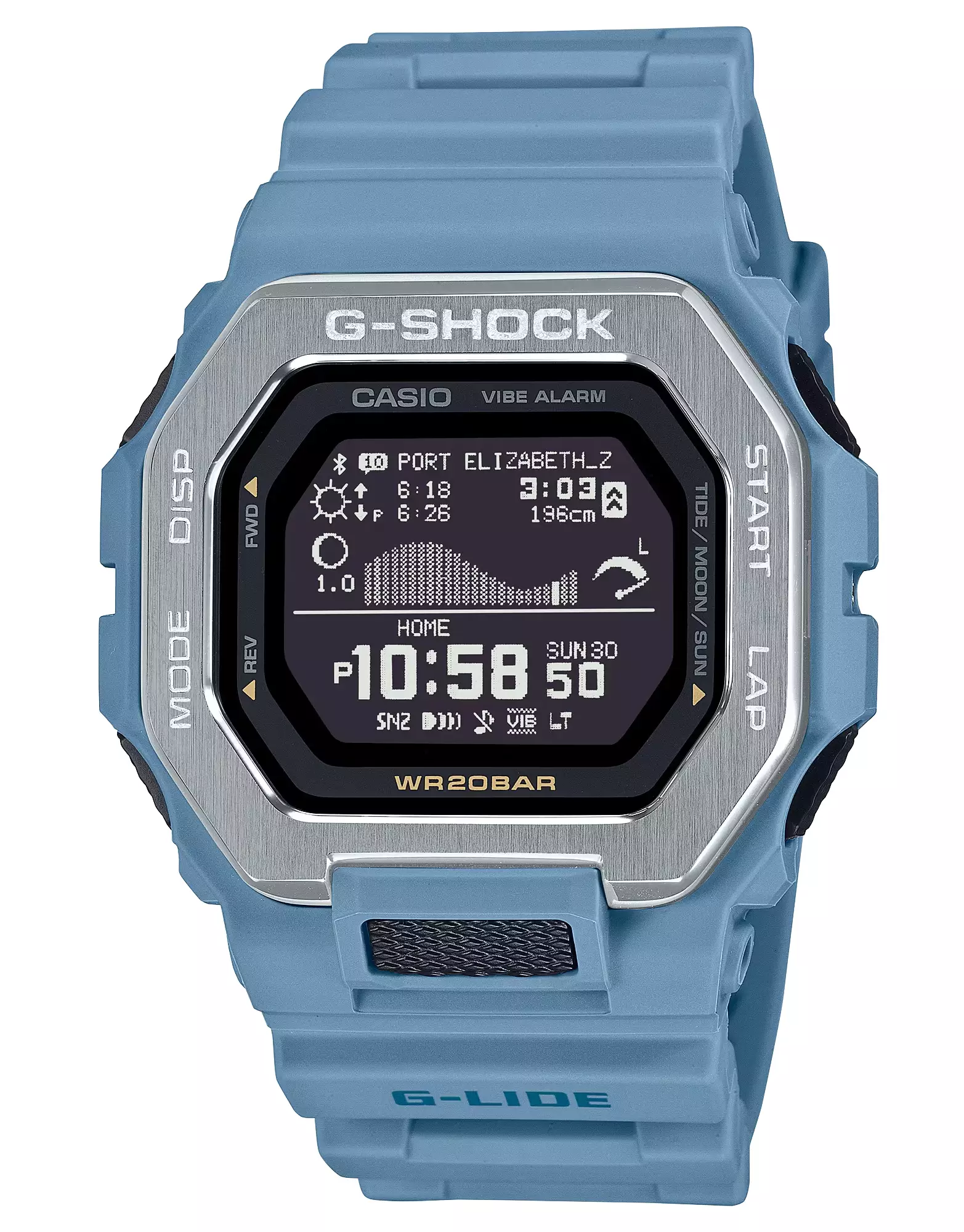 Jual G-Shock G-shock Men Jam tangan GBX-100-2A Digital Resin Blue Denim ...