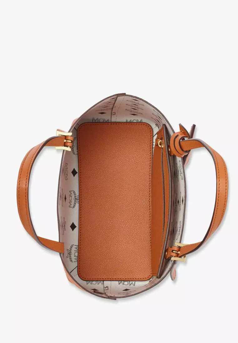 Himmel Shopper in Embossed Logo Leather