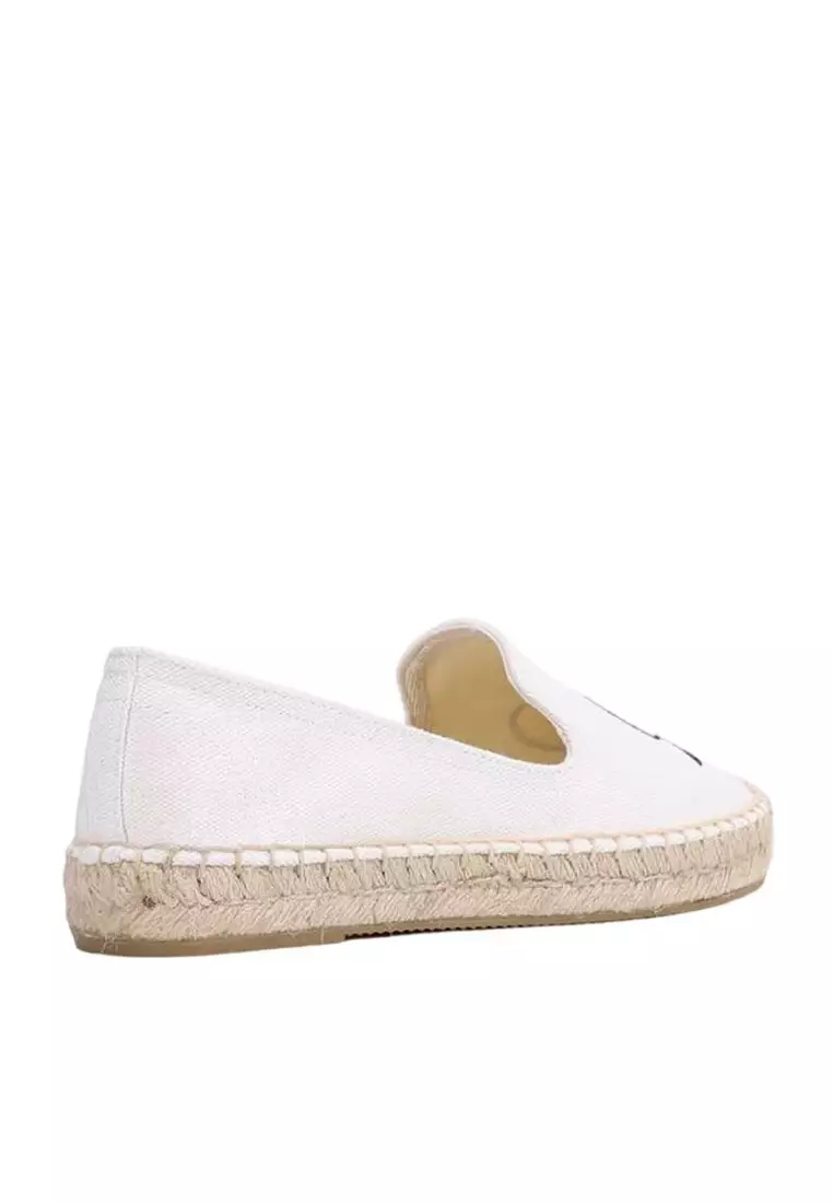 Platform Embroidery Linen Espadrilles HB6107