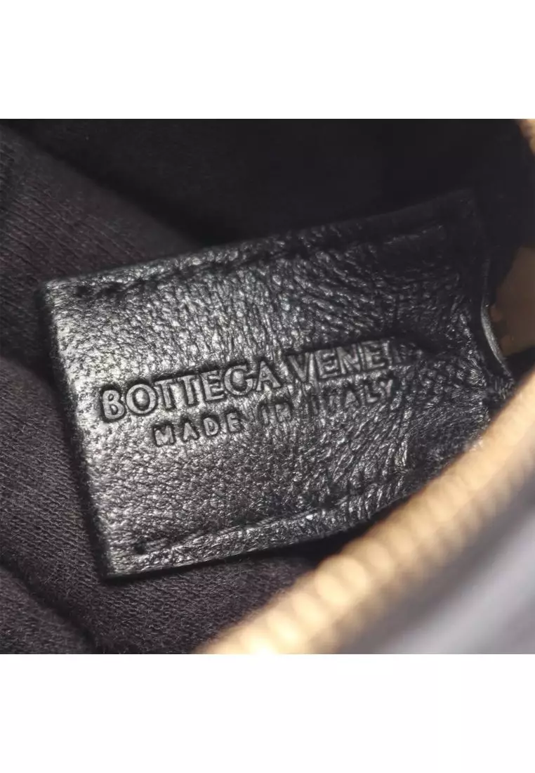 Pre-Loved Bottega Veneta Mini Lambskin Intrecciato Loop Camera Bag