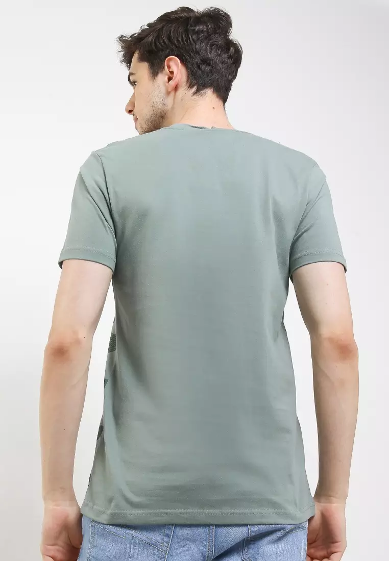 Sharks - Pattern Inspiration Tshirt -Green [SGB1R0751]