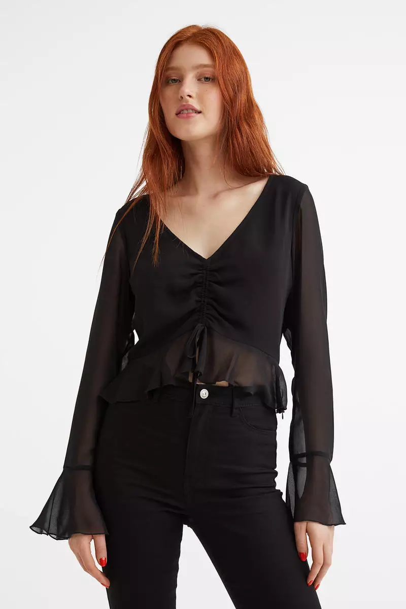 Chiffon blouse h&m store
