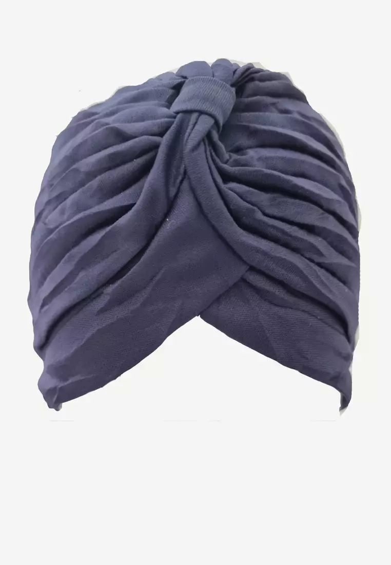 Plain Head Turban Wanita Navy