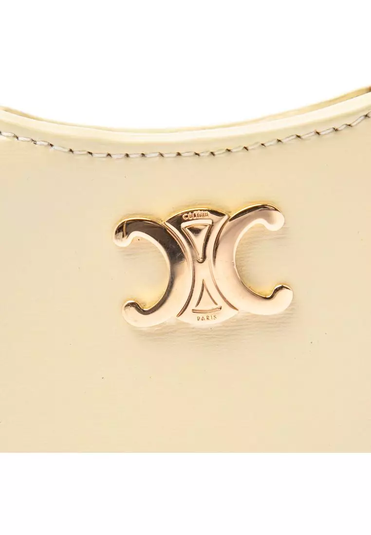 Pre-Loved Celine Micro Shiny Calfskin Triomphe Tilly Bag