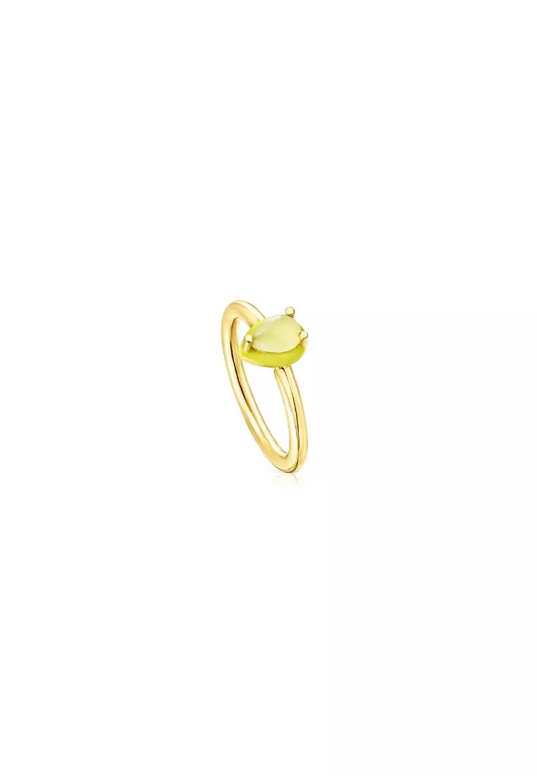 Buy TOUS TOUS Vibrant Colors Ring with Chalcedony and Enamel in Yellow,  Silver Vermeil 2024 Online | ZALORA Singapore
