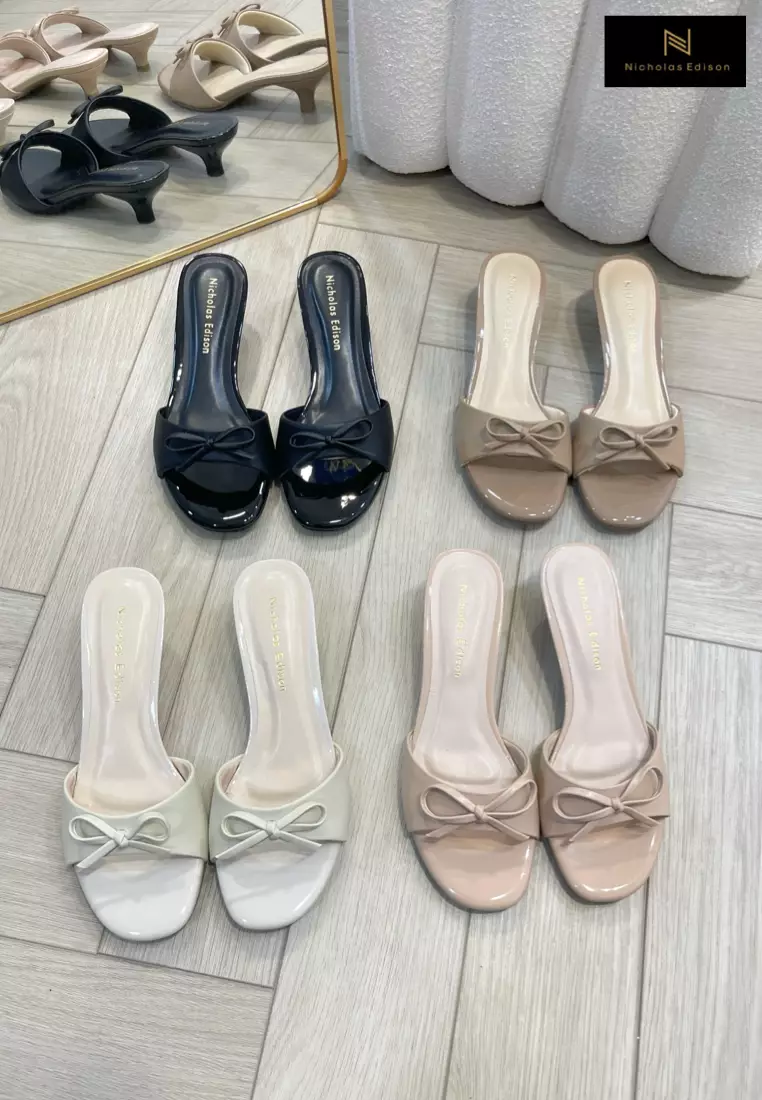 Nicholas Edison Heel Yuza Beige