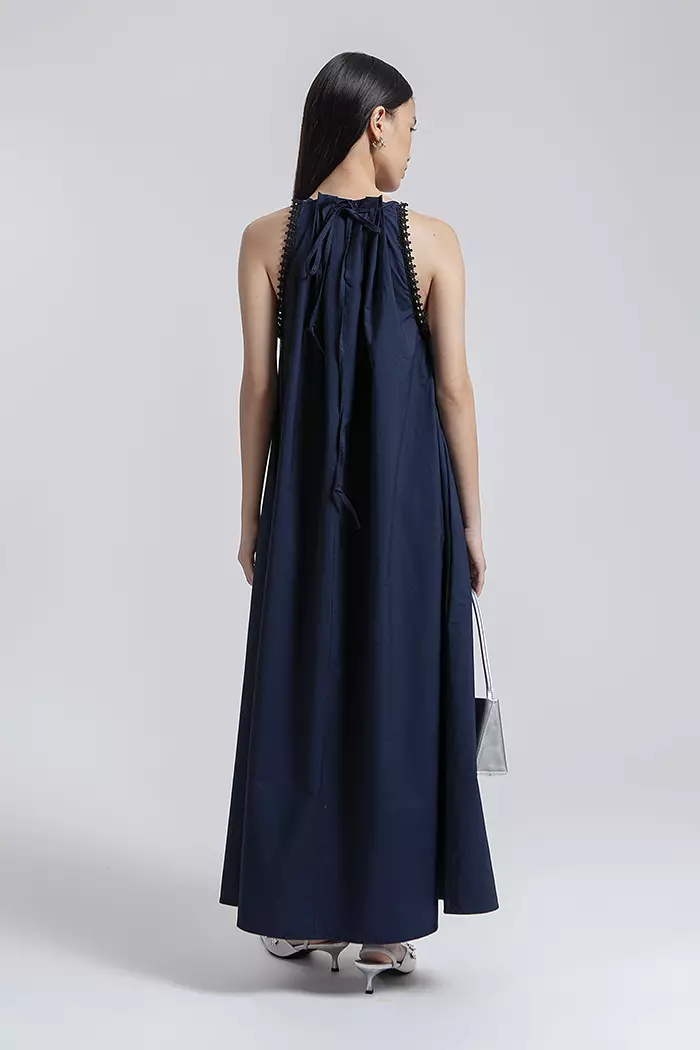 COTTONINK - Dress Wanita Navy Peral #FallWinter2025