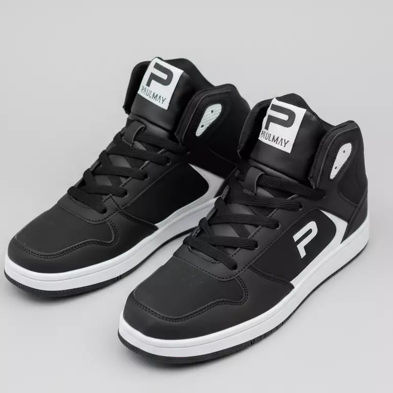 PAULMAY - Sepatu Sneakers Pria Lisbon High - Black White