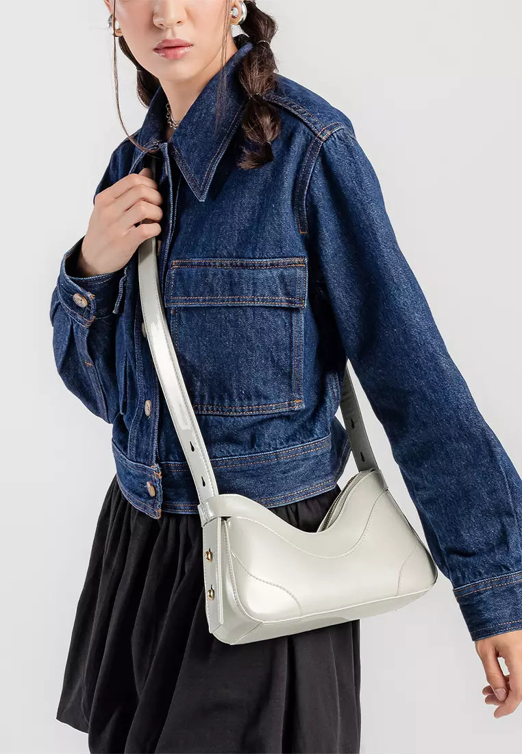 Tanga Bag Patent - Pearl White