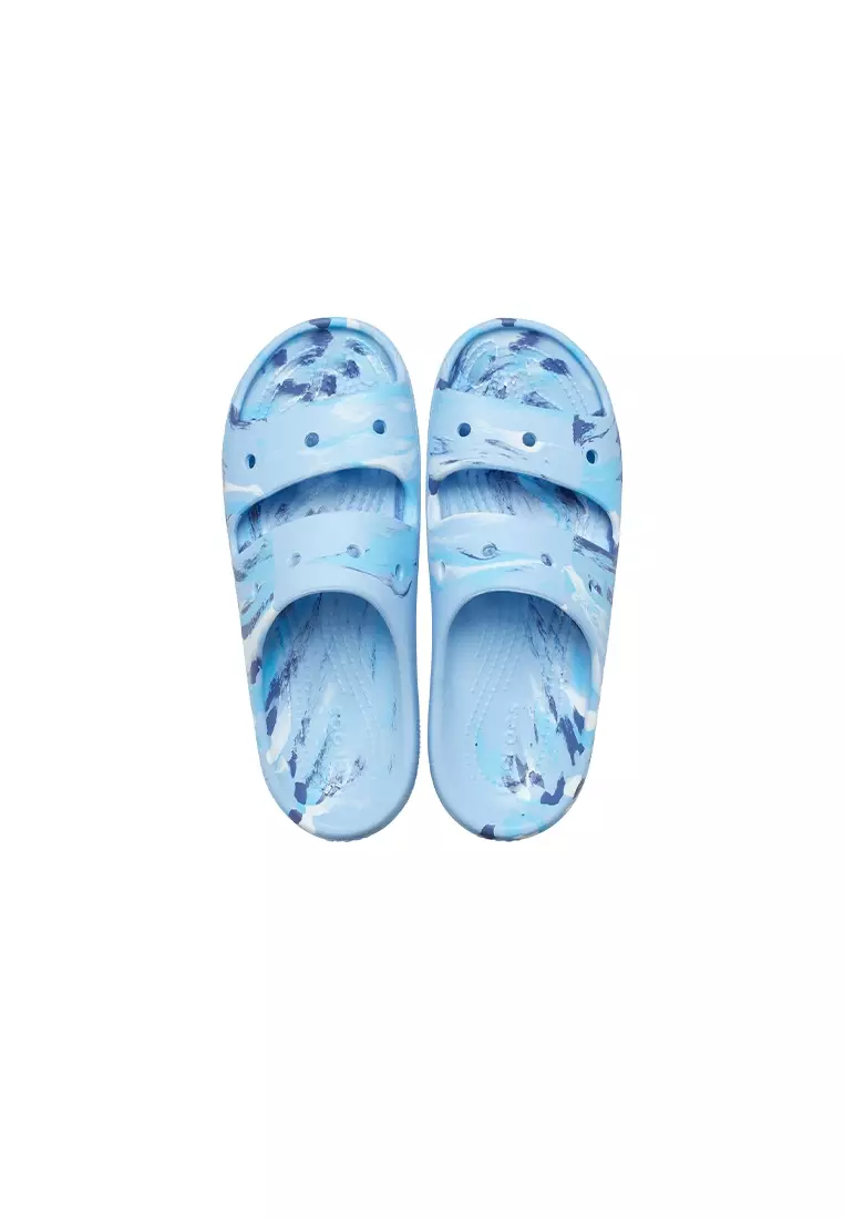 Buy Crocs Classic Marbled Sandal V2 in Blue Calcite Multi 2025