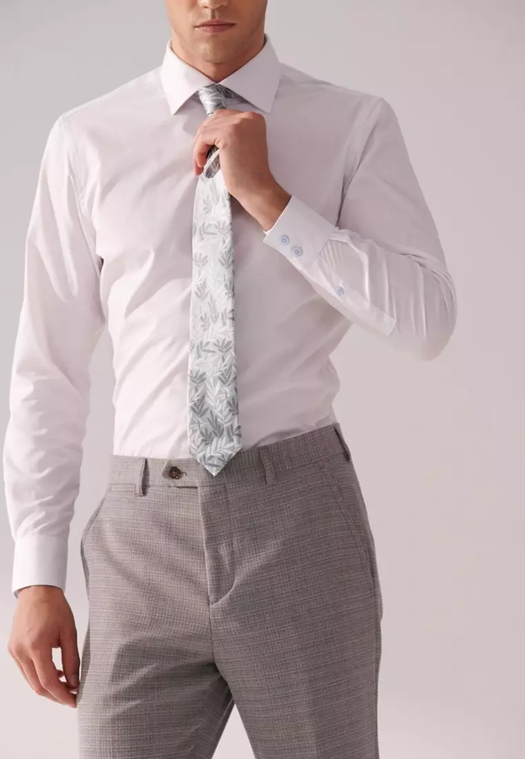 White Slim Fit Shirt