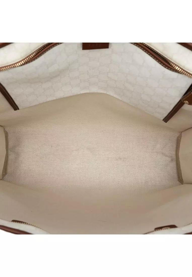Pre-Loved Gucci Gg Supreme Web Tote