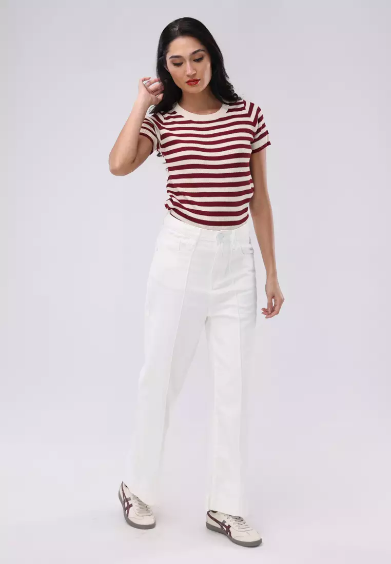 Denim Wide Leg Pants