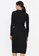 Trendyol black Ribbed Buttoned Knitted Dress 8B563AA243D07BGS_2
