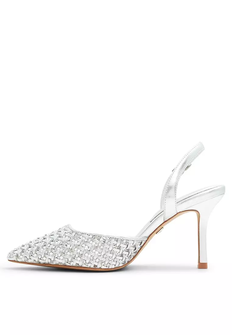Eleonore Textured Slingback Heels