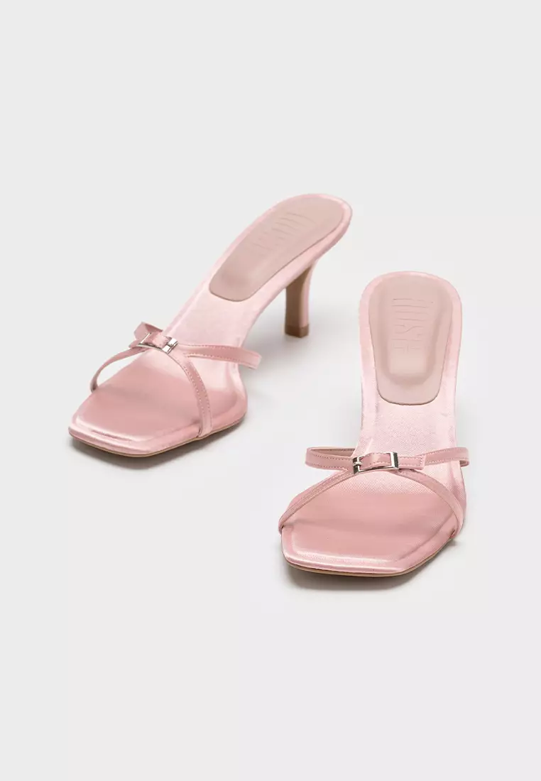 CLOUDFOAM SQUARE TOE STILETTO HEEL SLIDE
