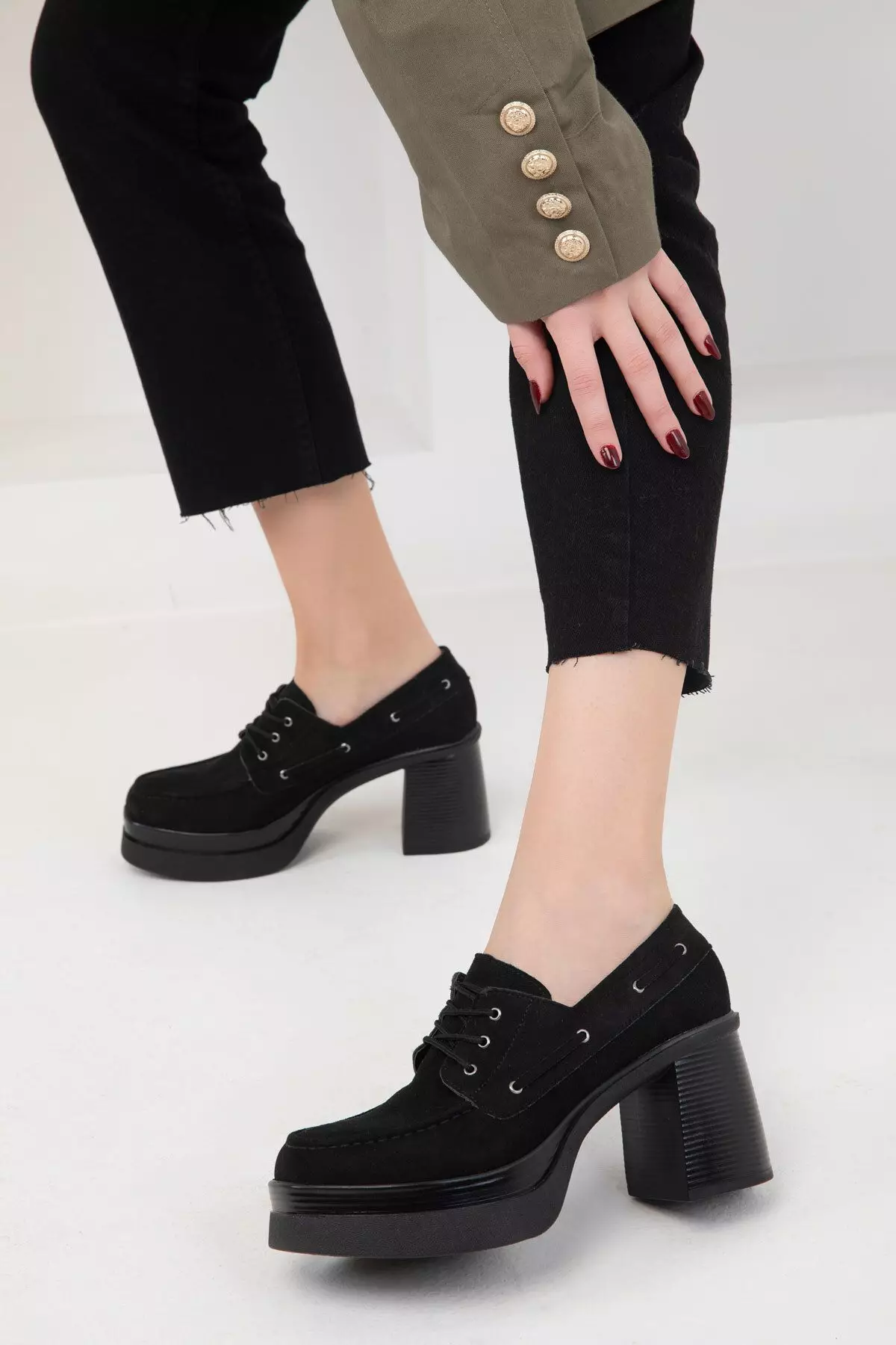 Discount on Soho  shoes - SKU: Lace Up Boat Heels